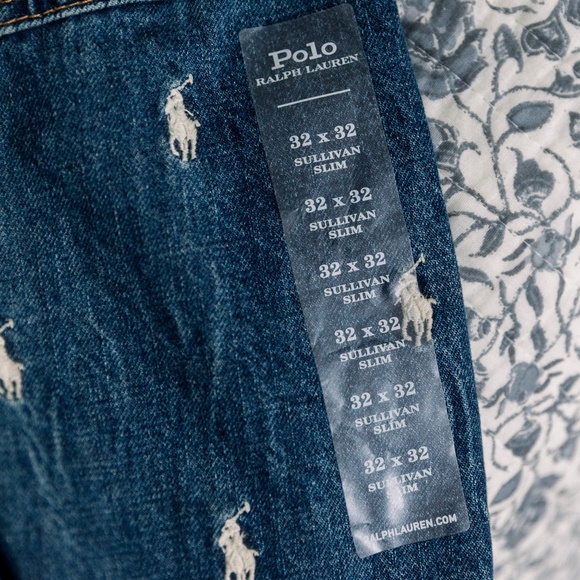 Polo Ralph Lauren Sullivan Slim-Fit Tapered Leg Embroidered Pony Stretch Jeans - Picture 9 of 13
